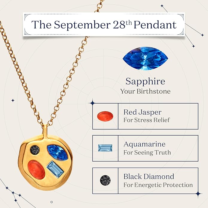 Birthdate 14k Gold Necklace for Women - 16-20in Adjustable 14 Karat Gold Chain with Lobster Clasp - Cadenas de Oro 14k Puro Para Mujer, Ladies Jewelry Birthstone