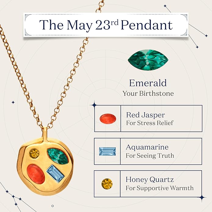 Birthdate 14k Gold Necklace for Women - 16-20in Adjustable 14 Karat Gold Chain with Lobster Clasp - Cadenas de Oro 14k Puro Para Mujer, Ladies Jewelry Birthstone