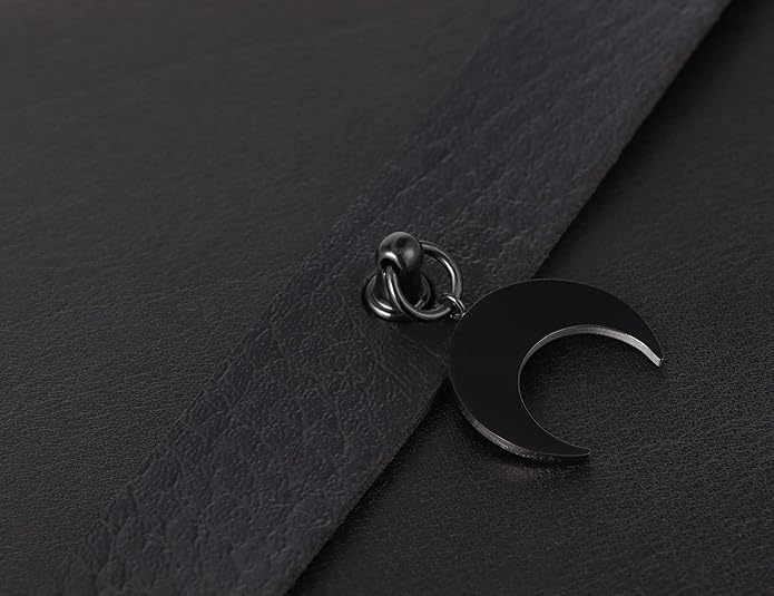 Black Choker Goth Necklace Pu Leather Choker Necklace for Women With Pendant Punk Emo Jewelry Gothic Collar Adjustable