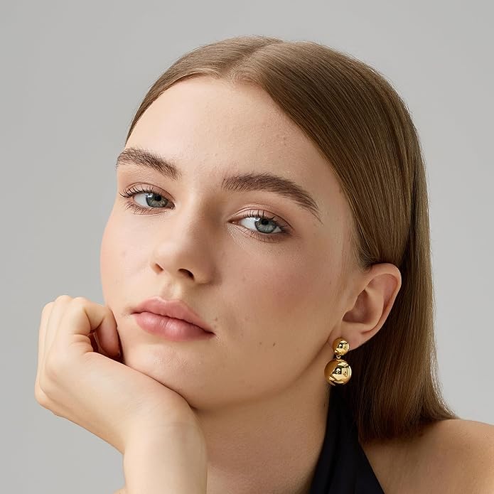 Green Crystal huggie gold hoop earrings for women Girls,14K Gold Plated with 925 Sterling Silver Post color Cubic Zirconia dainty cute Earrings| CZ Stud Earring