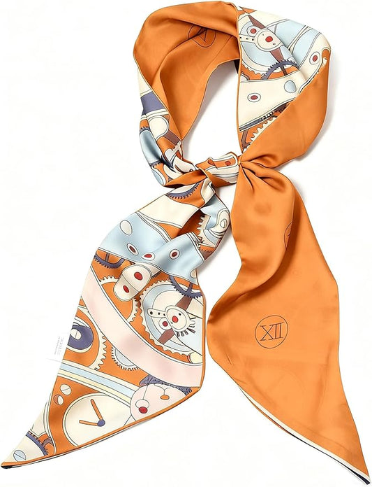 kcctoo 59" Mulberry Silk Like Head Scarf Women's Fashion Square Neck Satin Scarfs for Bag Hair Scarves Gift 59 * 5.9”