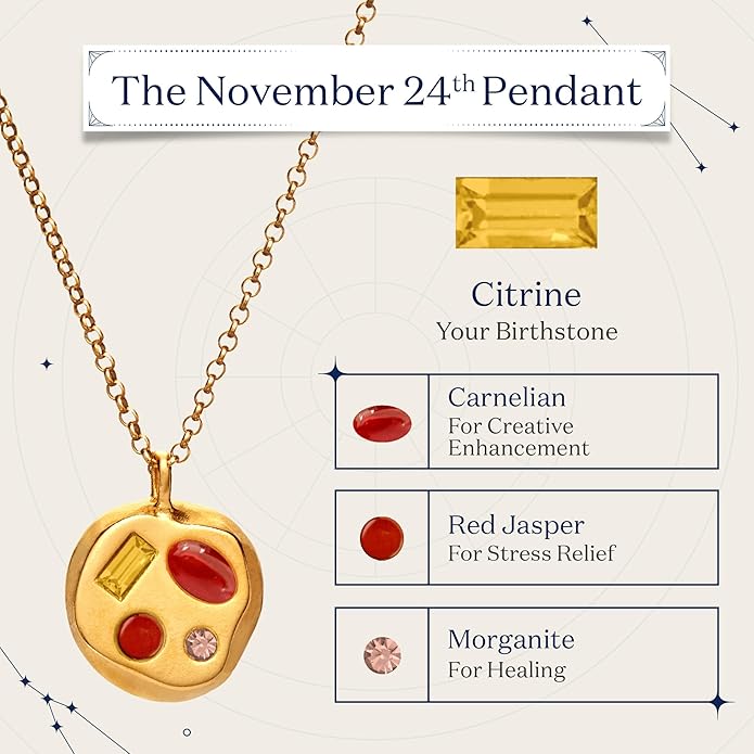 Birthdate 14k Gold Necklace for Women - 16-20in Adjustable 14 Karat Gold Chain with Lobster Clasp - Cadenas de Oro 14k Puro Para Mujer, Ladies Jewelry Birthstone