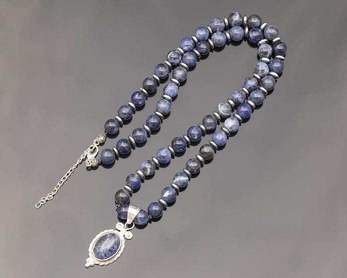 Natural Carnelian Agate Silver Pendant, Genuine Black Onyx Beaded Necklace, Gemstone Strong Necklace, 18x13 Cabachon, Fashion Dainty Jewelry, Healing Crystal Chakra Necklace, Minimalist Necklace