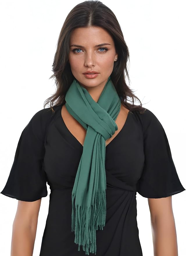 Ocomfly 100% Pashmina Scarf for Women - Premium Womens Scarves - Gift Boxed - Shawls or Wraps - Ultra Soft and Warm