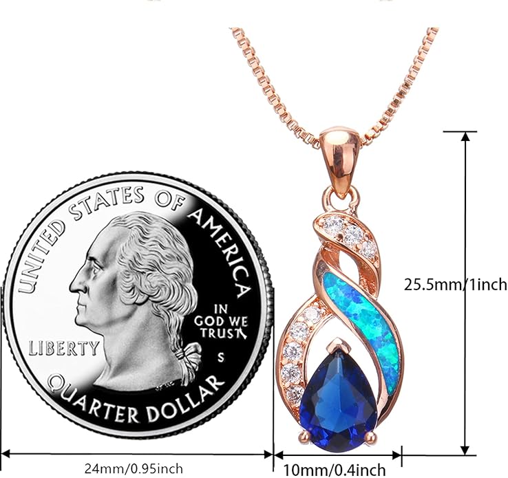 Hermosa Jewelry Sets Australian Created Opal Necklace Earrings Mother's Day Gifts Jewelry for Mom