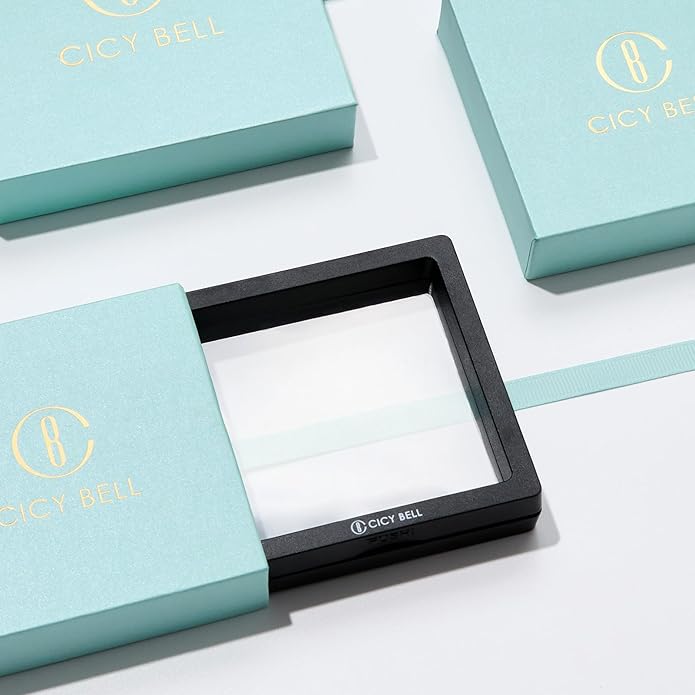 Cicy Bell Womens Four Point Star Necklace Sets Double Layer Chain 18k Gold Plated Cubic Zirconia Mother of Pearl Lucky Pendant Necklace