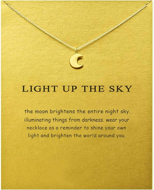 Hundred River Friendship Anchor Compass Necklace Good Luck Elephant Pendant Chain Necklace with Message Card