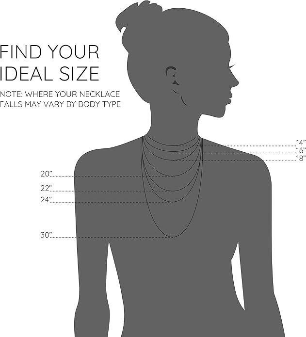 KISPER Sterling Silver Cable Link Chain Necklace –Thin, Dainty, Sterling Silver Plated Stainless Steel Jewelry for Women & Men with Spring Ring Clasp