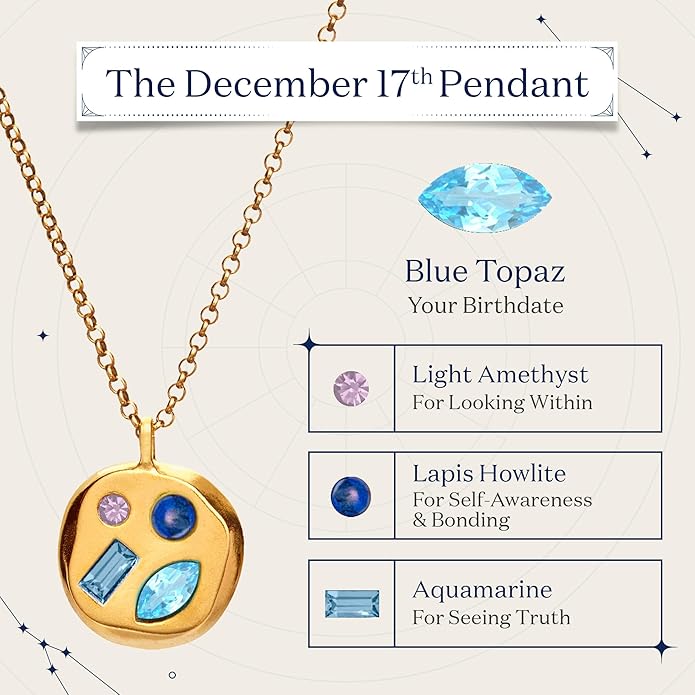 Birthdate 14k Gold Necklace for Women - 16-20in Adjustable 14 Karat Gold Chain with Lobster Clasp - Cadenas de Oro 14k Puro Para Mujer, Ladies Jewelry Birthstone
