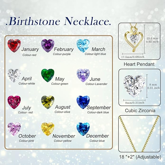 Heart Necklaces for Women 925 Sterling Silver Pendant Necklace Rose Gold Plated White Gold/14K Gold Plated Love Necklace for Her Girlfriend Wife Valentines Day Birthday Women Jewelry 18"+2"