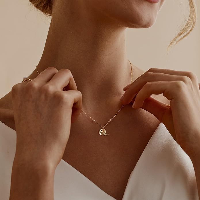 Gold Necklace for Women-14K Gold Plated Bow,Dragon,Shell, Palm Tree, Seahorse, Conch Shell,Sardines, Cowboy Boot,Bat,Bunny Pendant Beachy Jewelry for Women Gifts