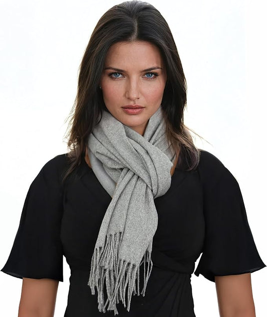 Ocomfly 100% Pashmina Scarf for Women - Premium Womens Scarves - Gift Boxed - Shawls or Wraps - Ultra Soft and Warm