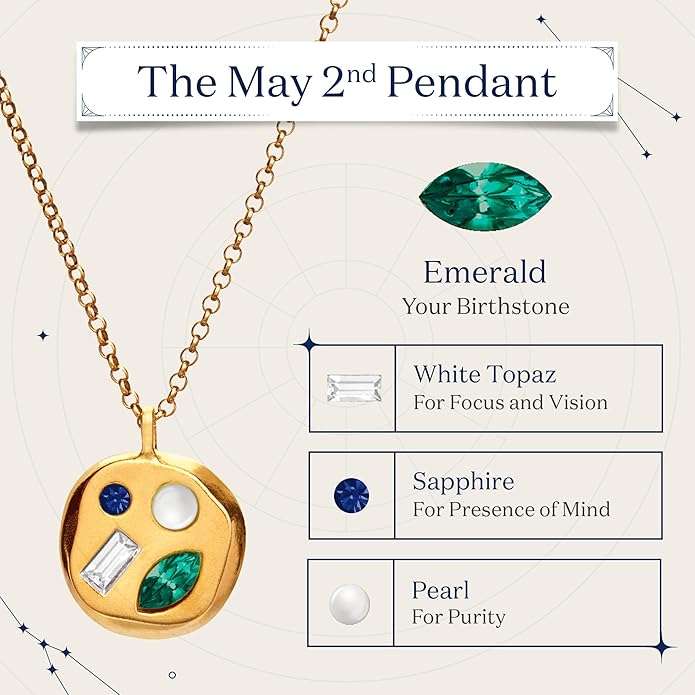 Birthdate 14k Gold Necklace for Women - 16-20in Adjustable 14 Karat Gold Chain with Lobster Clasp - Cadenas de Oro 14k Puro Para Mujer, Ladies Jewelry Birthstone