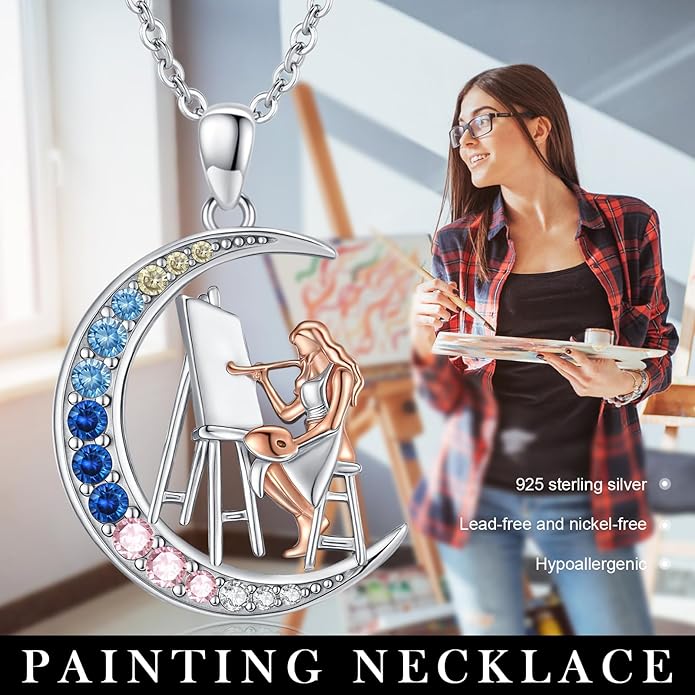 Soccer/Basketball/Gymnastics/Swimming/Ballet/Running/Golf/hockey Necklace 925 Sterling Silver Sport Jewelry Birthday Christmas Gifts for Women