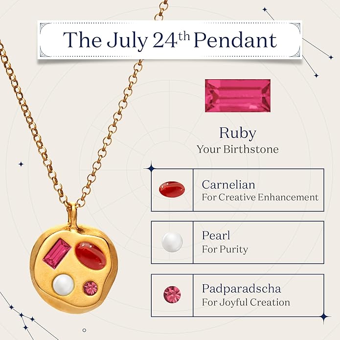 Birthdate 14k Gold Necklace for Women - 16-20in Adjustable 14 Karat Gold Chain with Lobster Clasp - Cadenas de Oro 14k Puro Para Mujer, Ladies Jewelry Birthstone