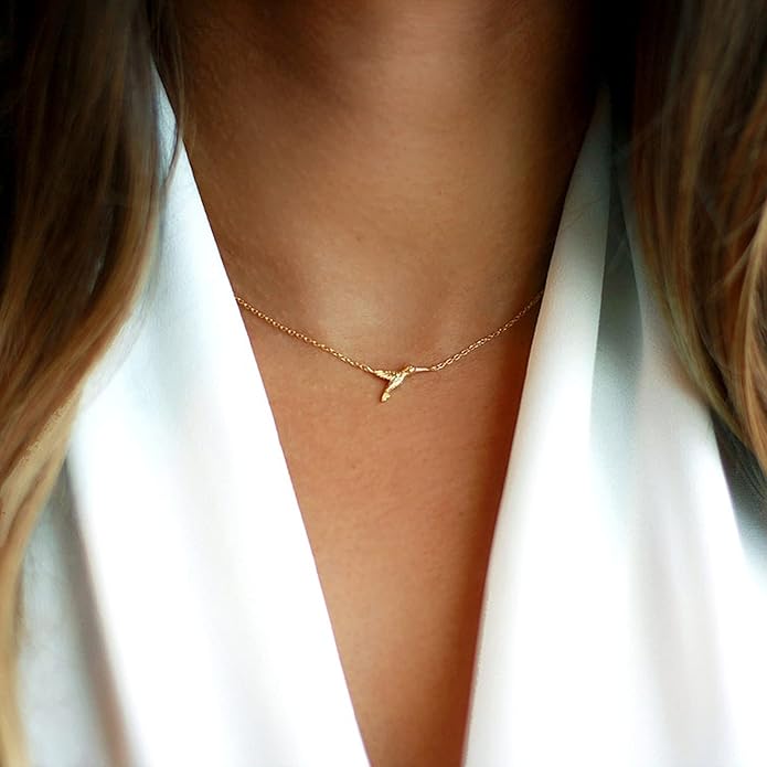 Collner 14K Gold Heart Pendant Necklace for Women Dainty Star Necklace Tiny Evil Eye Choker Necklace Boho Crescent Moon Necklace Minimalist Jewelry