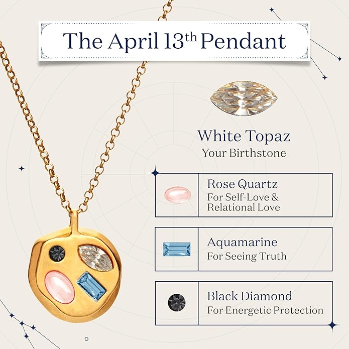 Birthdate 14k Gold Necklace for Women - 16-20in Adjustable 14 Karat Gold Chain with Lobster Clasp - Cadenas de Oro 14k Puro Para Mujer, Ladies Jewelry Birthstone