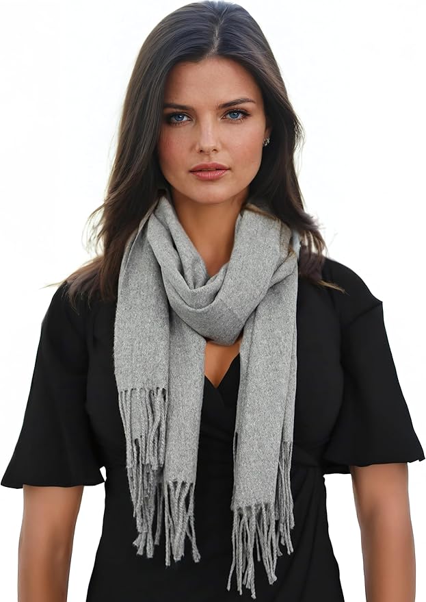 Ocomfly 100% Pashmina Scarf for Women - Premium Womens Scarves - Gift Boxed - Shawls or Wraps - Ultra Soft and Warm