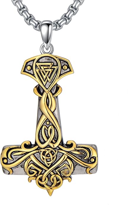 KoyeKei Viking Necklace for Men 925 Sterling Silver Viking Norse Pagan Jewelry Gifts for Women