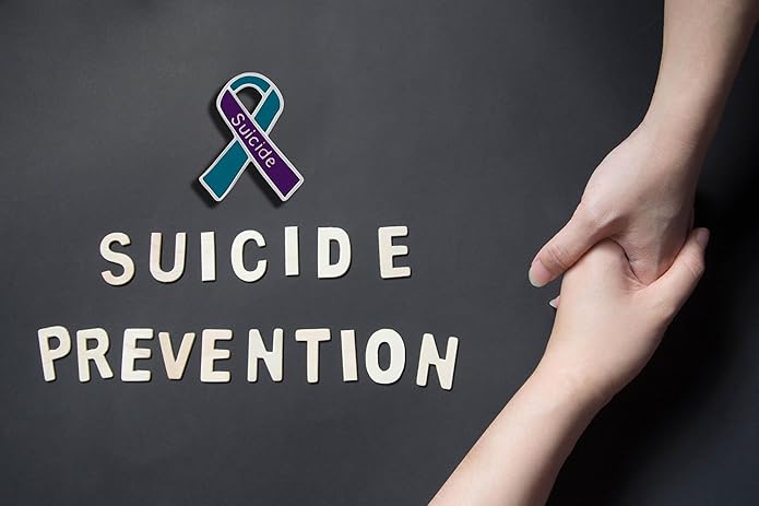 Suicide Awareness and Prevention Pin - Bulk Packs - Variety Pack of Teal & Purple Ribbon Pin Perfect for Support Groups, Gift-Giving and Fundraising