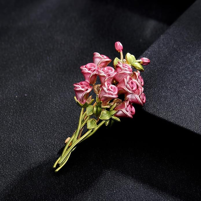 la luen Brooch Pins For Women Fashion Elegant Brooches Lapel Badges Coat Sweater Scarves Shawl Dress Accessory Wedding Party Prom Jewelry