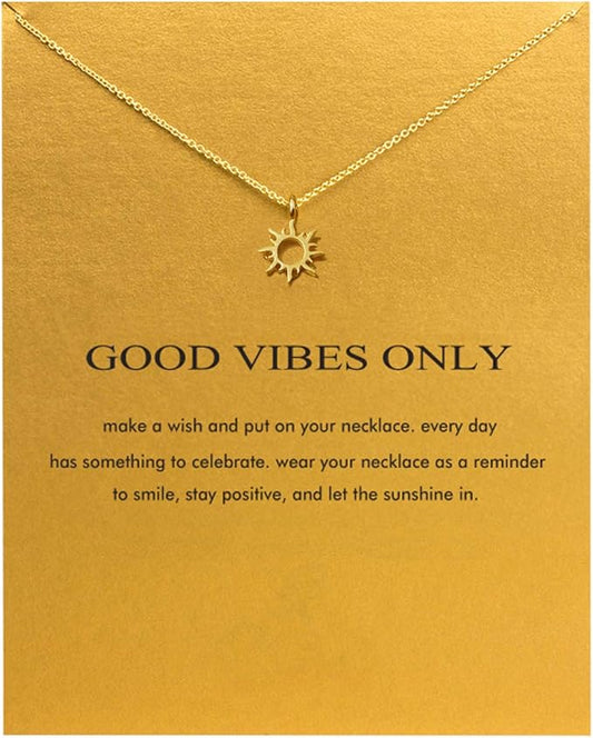 Hundred River Friendship Anchor Compass Necklace Good Luck Elephant Pendant Chain Necklace with Message Card