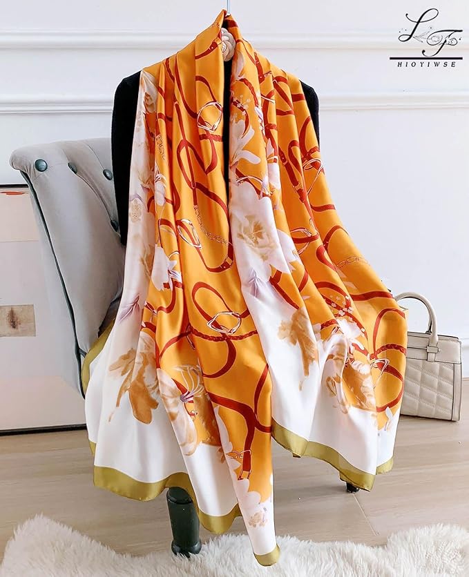 Hioyiwse Shawl Scarf For Women Lightweight Scarves Floral Pattern Formal Evening Dressesformal Shawl Summer Wraps