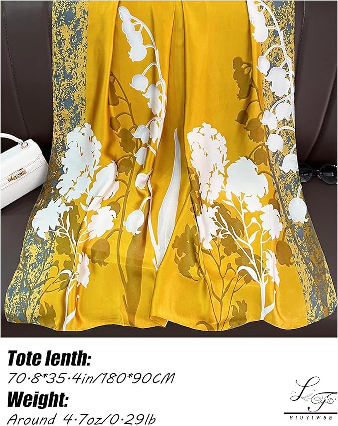 Hioyiwse Shawl Scarf For Women Lightweight Scarves Floral Pattern Formal Evening Dressesformal Shawl Summer Wraps