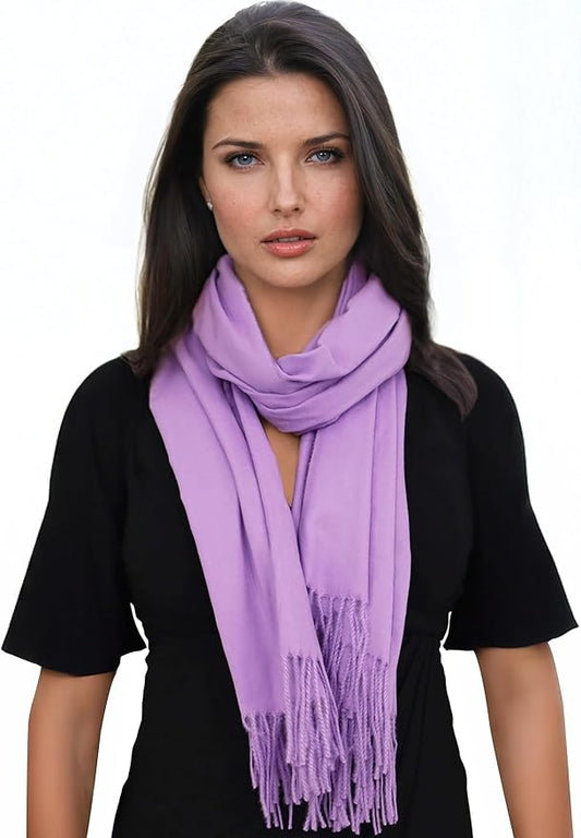 Ocomfly 100% Pashmina Scarf for Women - Premium Womens Scarves - Gift Boxed - Shawls or Wraps - Ultra Soft and Warm