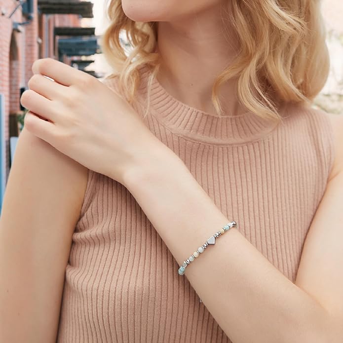 TONY & SANDY Tiny Beaded Bracelets for Women, Sometimes You Forget You're Awesome Gift, Unique Stocking Stuffers for Women, Mom, Daughter, Wife, Coworker, Best Friend, Bestie, Granddaughter