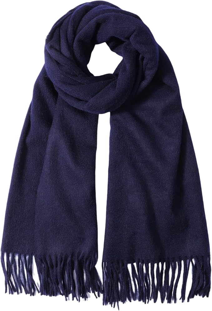 Temminc Winter Scarf for Women - Soft Warm Pashmina Shawl Wrap, Lightweight Fashion Blanket Travel Shawl, Solid Color Scarf