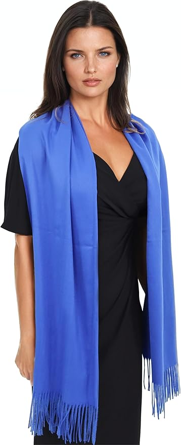 Ocomfly 100% Pashmina Scarf for Women - Premium Womens Scarves - Gift Boxed - Shawls or Wraps - Ultra Soft and Warm