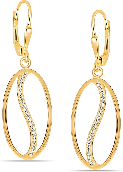 LeCalla 925 Sterling Silver Leverback Drop Earrings | Lightweight Celtic-Knot Filigree Heart Teardrop Dangle Earring for Women's Gift for Her