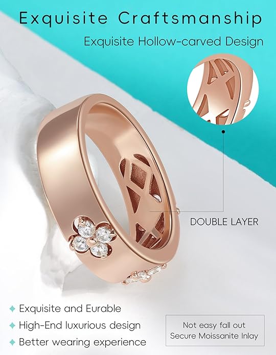 Premium Emerald&Moissanite Clover Rings for Lucky Women|Moissanite D Color VVS1 Clarity 3EX Cut|925 Sterling Silver 14K Gold Plated Non Tarnish