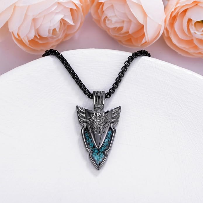 KoyeKei Viking Necklace for Men 925 Sterling Silver Viking Norse Pagan Jewelry Gifts for Women