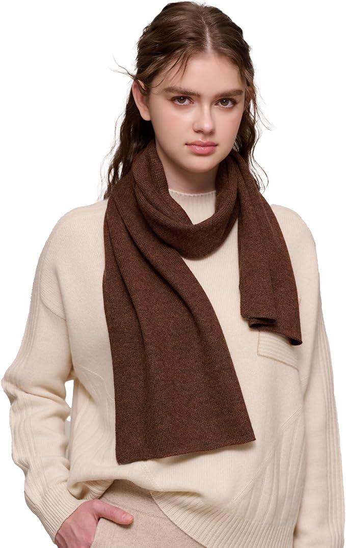 NUOHEMULE Luxury 100% Cashmere Scarf for Women & Men, 59''x10'' Extra Warm Winter Scarf, Blanket Scarves in Premium Gift Box