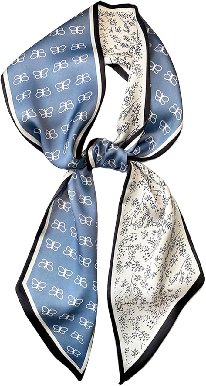 Dailyacc Hair Scarf for Women Fashion Silky Satin Headscarf Wrap Breathable Lightweight Neck Scarves For Handbag