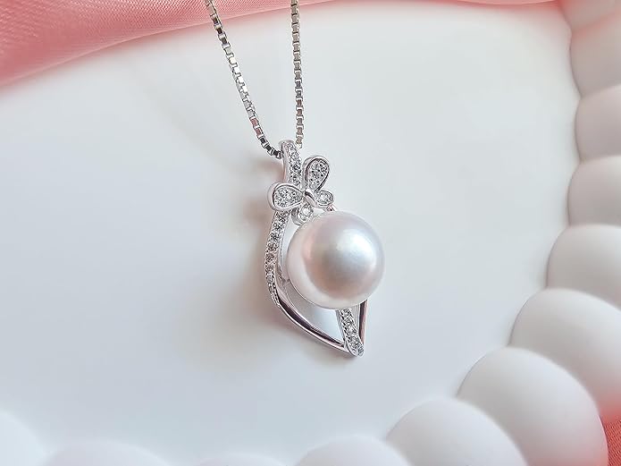 Gifts For Wife Wedding Anniversary - mothers day gifts for wife - AAA+ Real Pearl Necklaces For Women (18k Gold Platting 925 Sterling Silver) mothers necklace ideas Birthday Freshwater Pearl Necklace