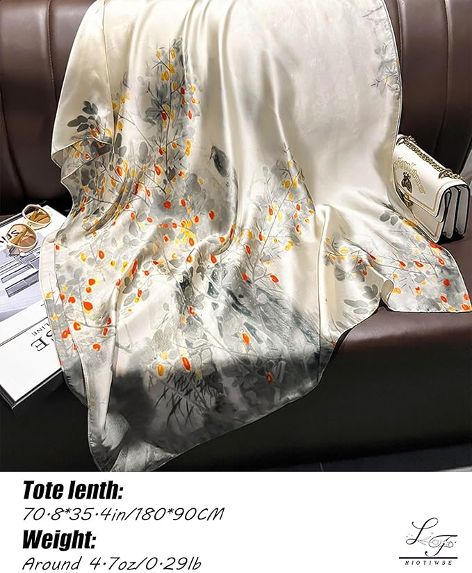 Hioyiwse Shawl Scarf For Women Lightweight Scarves Floral Pattern Formal Evening Dressesformal Shawl Summer Wraps