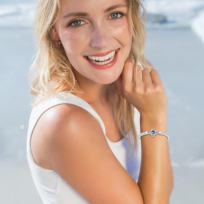 Celestiluck Crystal Jewelry Sets For Women 18K White Gold Plated Bracelet Necklace and Earrings Sets for Wife Girlfriend or Mothers Idea Gift for Special Women in Life