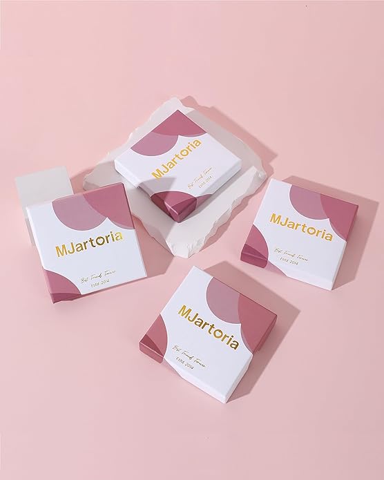 MJartoria Layered Initial Necklaces for Women Trendy, 14K Gold Plated Brass Simple Star Choker Square Letter Pendant Necklace, Paperclip Chain Necklaces Jewelry Gifts