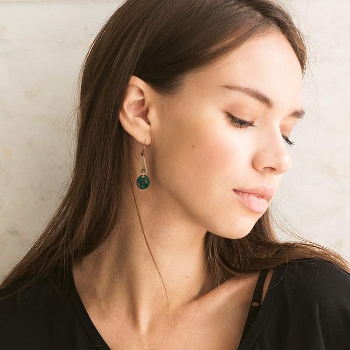 SPUNKYsoul Boho Disc Light Weight Earrings 2 Pack for Women