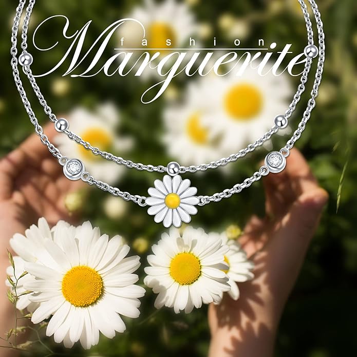 Anklets for Women 925 Sterling Silver Charm Layered Simulated Opal/Moonstone/Daisy/Infinity Summer Beach Ankle Bracelet Foot Chain Jewelry Birthday Valentine's Day Mother's Day Gift