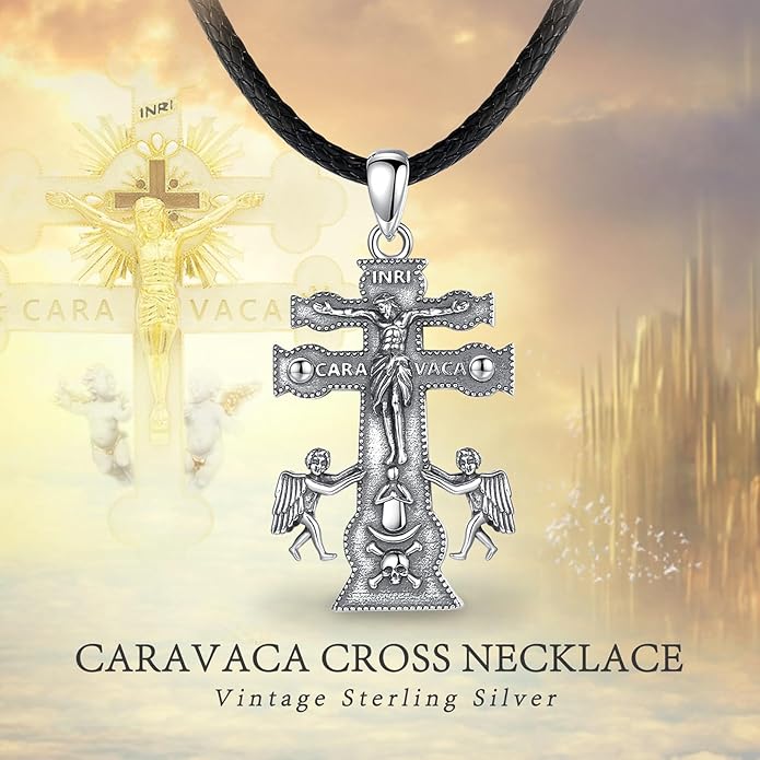 EUDORA 925 Sterling Silver St Christopher/St Benedict/St Michael/Virgin Mary/San Judas Tadeo/Good Shepherd Cross/Archangel Necklace Medal Pendant Protection Religious Amulet Jewelry For Men Women
