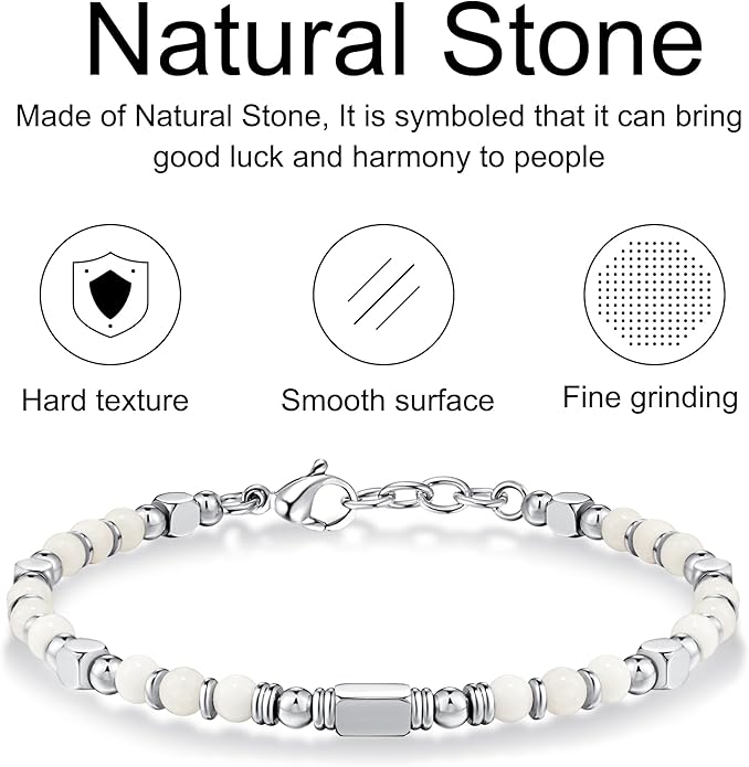 Beaded Bracelets for Women - Silver and Gold Boho Bracelets, Trendy Jewelry Gifts for Lover, Mom, Friends