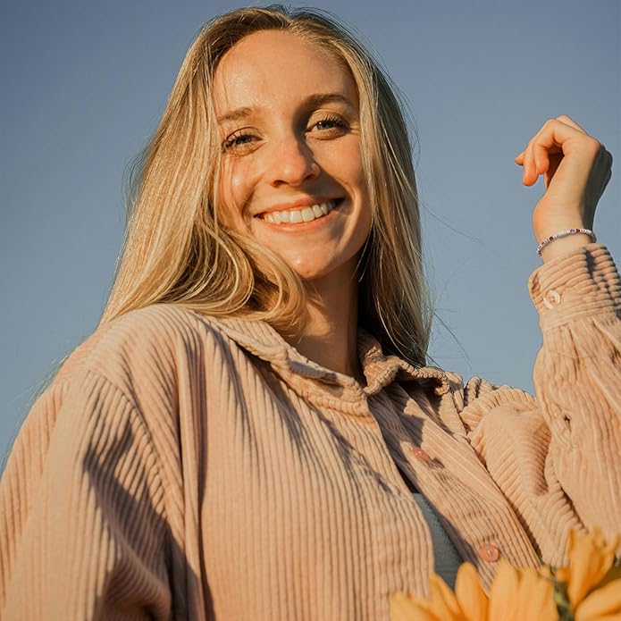 Desimtion Healing Natural Stone Bracelets for Women Girls, Sometimes You Forget You're Awesome -Christmas Gifts for Women Teen Girls, Best Friend Birthday Gifts for Women Friendship Bracelets