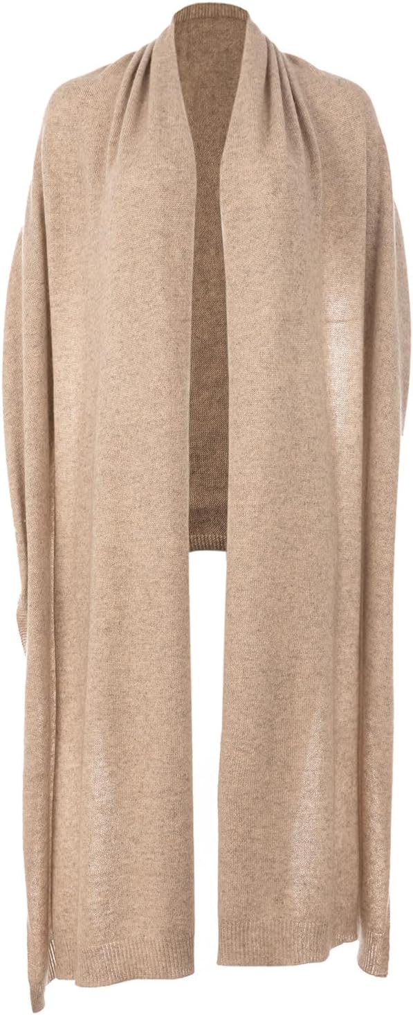 ENETIX Women's Cashmere Wool Oversized Shawl Wrap, Solid Color Pashmina Ultra Soft Stole Scarf for Women with Gift Box