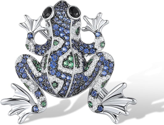 Santuzza 925 Sterling Silver Gemstone Pin Brooch for Women