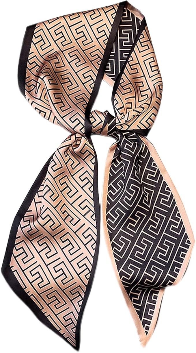 Hioyiwse Head Scarf Hair Neck Scarves For Women Purse Bag Scarfs For Handbags Silky Long Thin Satin Headscarf Fashion