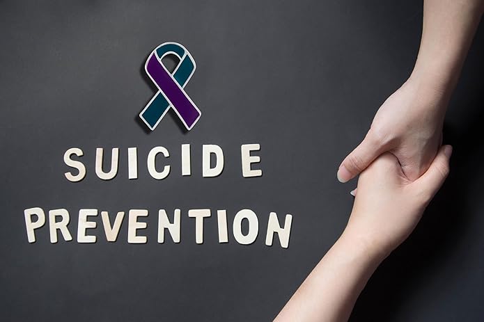 Suicide Awareness and Prevention Pin - Bulk Packs - Variety Pack of Teal & Purple Ribbon Pin Perfect for Support Groups, Gift-Giving and Fundraising